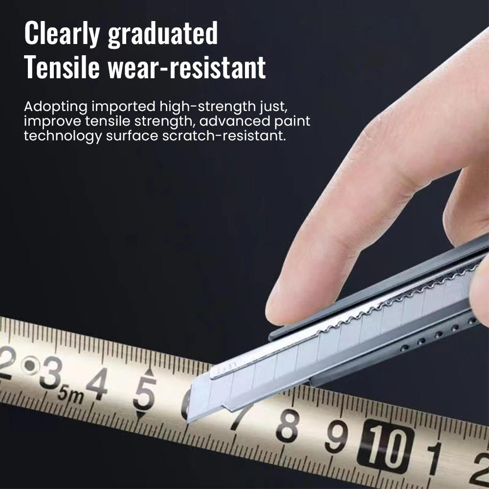 Tape Measure Measuring Tape Stainless Steel Tape Waterproof High Precision Home Hollow Thickened and Hard Rust Prevention