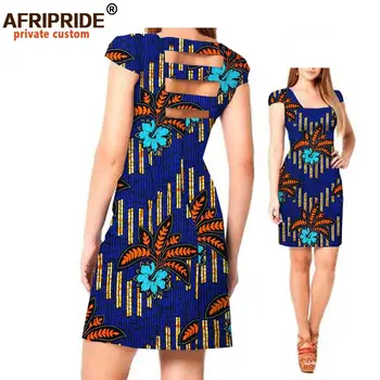 Abiti con stampa africana per donna Abiti da festa sexy Dashiki Mini lunghezza manica corta Abito in cera Ankara AFRIPRIDE A 722541 1