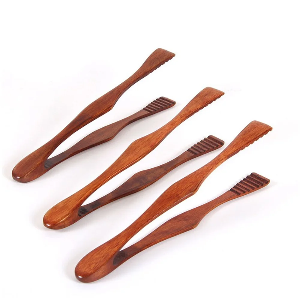 3/2/1Pcs Bamboo Cooking Kitchen Tongs Food BBQ Tool Salad Bacon Steak Bread Cake Wooden Clip Home Kitchen Utensil