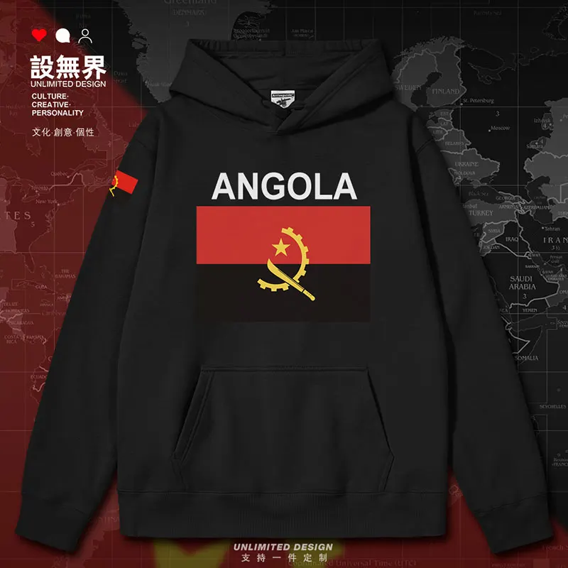 

Angola Country mens hoodies white crewneck sweatshirt jerseys pullovers hoodie sports streetwear fashion autumn winter clothes