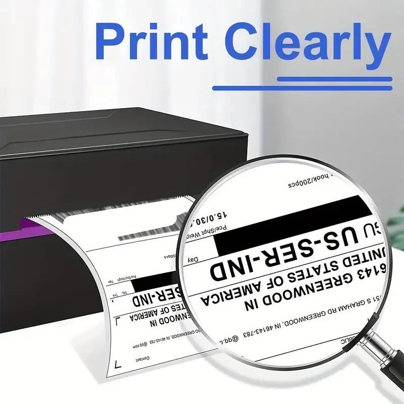 Durable Direct Thermal Shipping Labels, 4x6 Inch, 500-Pack - Water & Grease Resistant with Strong Adhesive