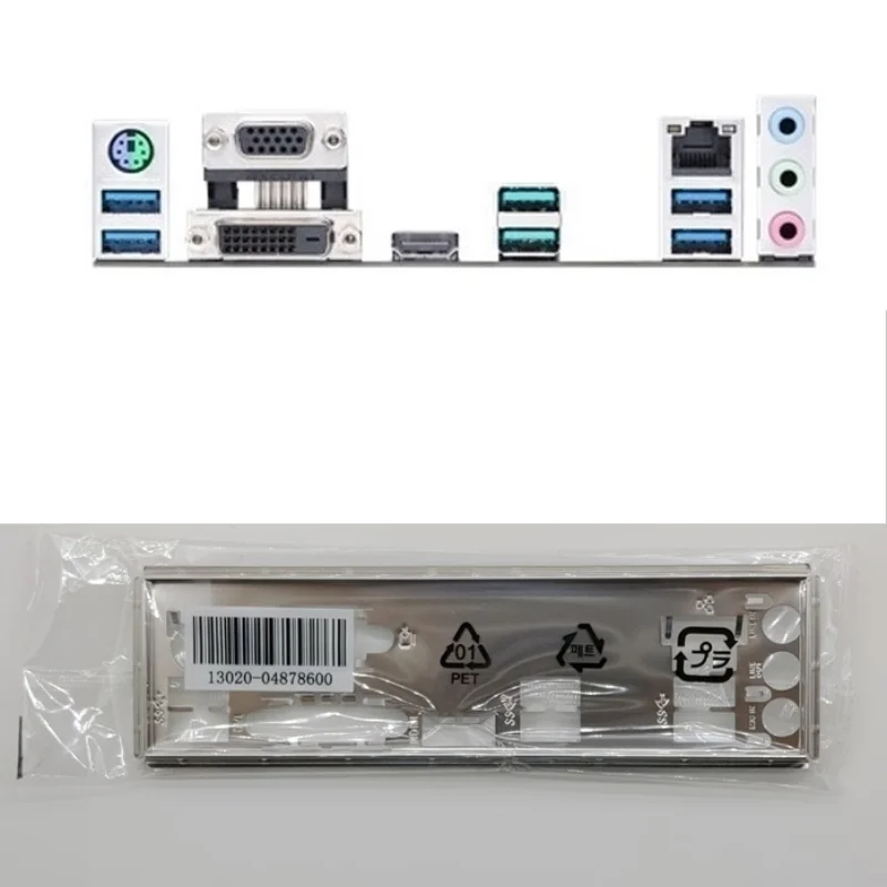 Originale Io I/O Shield Piastra Posteriore Staffa Blende Per Asus Prime B550M-K, Prime B550M-A Scheda Madre Backplate Vuoto