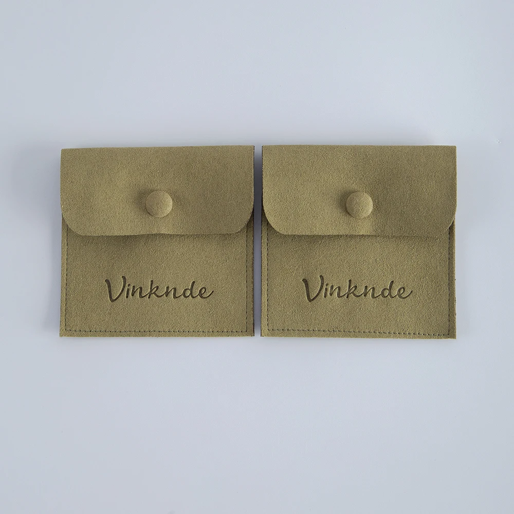 50 Stück 8x8cm Schmuck-Geschenktüten mit individuellem Logo, Mikrofaser-Verpackungsbeutel, kleine Beutel für Ringe, Halsketten, Hochzeitsgeschenke – Detail 2