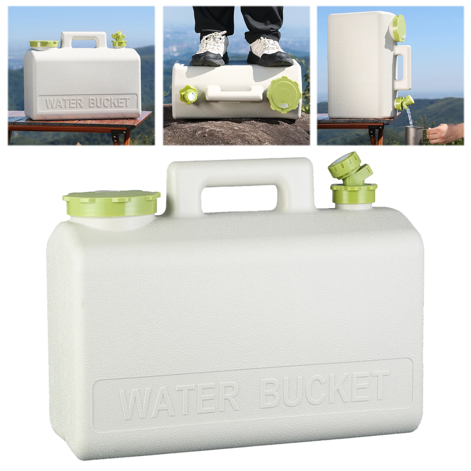 20L Water Storage Container Leak-Proof Water Dispenser Carrier Large Capacity Water Container Jug for Vehicle Car Camping