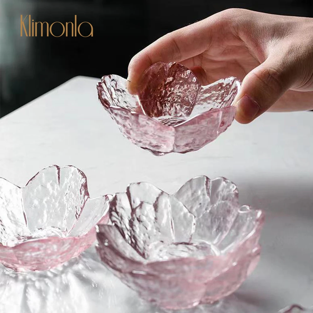 

1Pcs Nail Cup Pink Sakura Crystal Glass Dappen Dish Cup Holder Acrylic Liquid Powder Container Manicure Tools Washing Equipment
