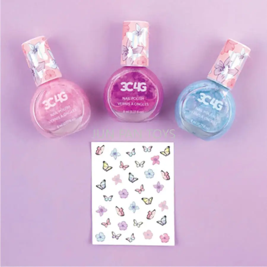Make It Real 3C4G Street Style Butterfly Pastel Dreams Rainbow Days of The Week Nail Art Set Non Toxic Unscented Toys for Kids