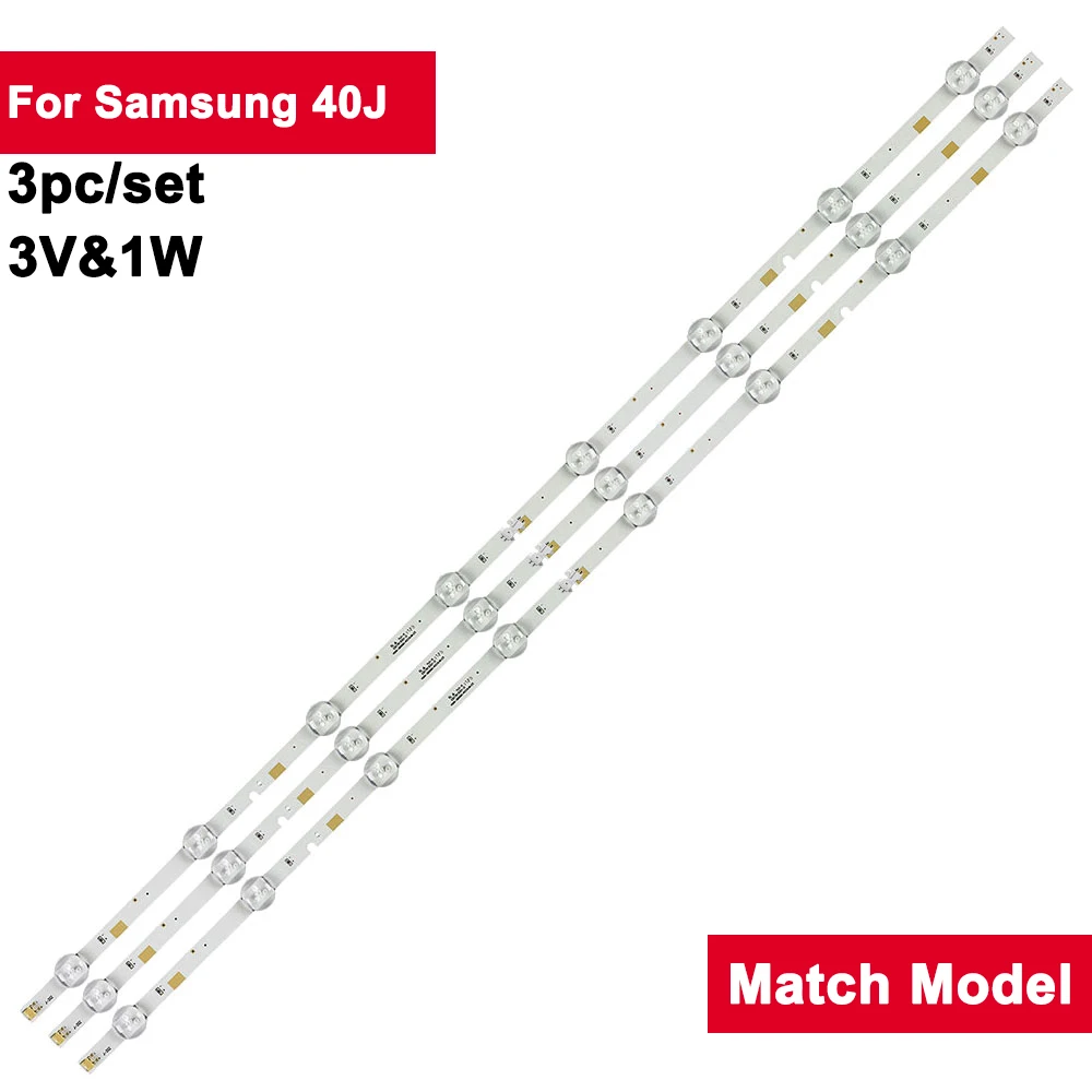 3pcs set tv led backlight strip bar light v5dn 395sm0 r2 r3 2015 svs39 5 fcom for samsung 40 hg40nd460 hg40ne470 ue40j5000 774mm 3Pcs LED TV Backlight Strip For BN96-37622A UE40J5200 UE40J5000 UN40J5200 UN40J5300  UN40J5200AG LM41-00144A V5DN-395SM0-R