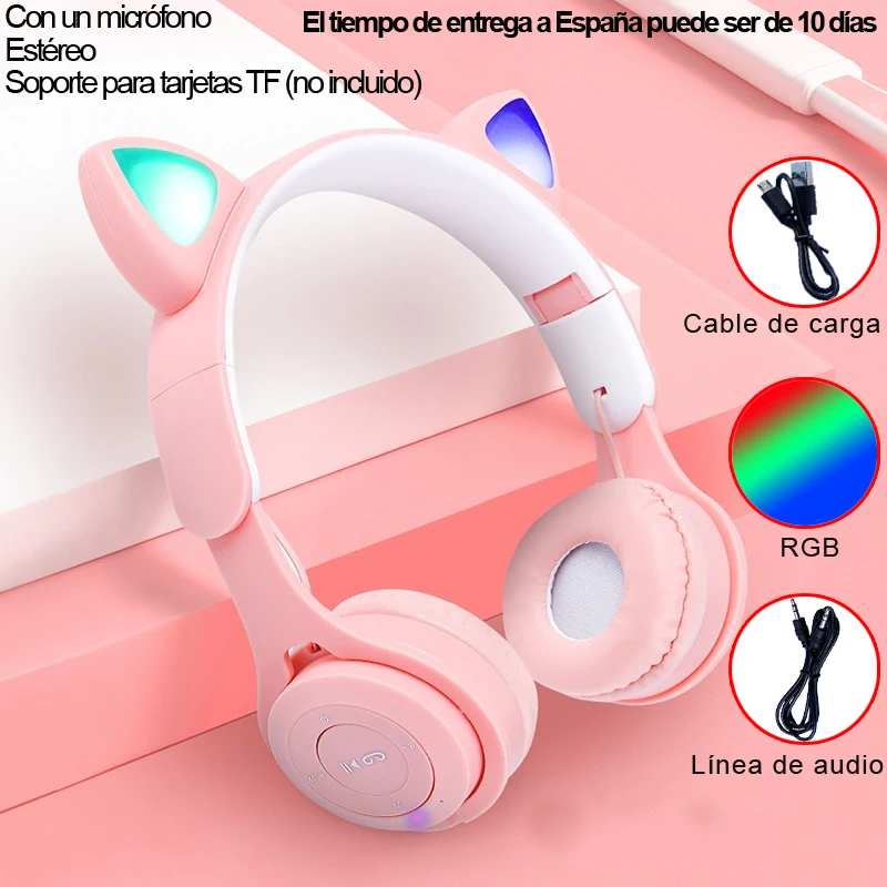 Review for Auriculares niña,Cascos niña,Auriculares Orejas de Gato