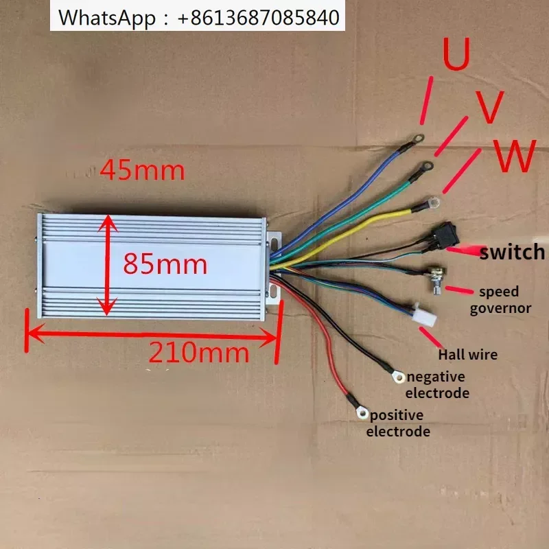 

DC12V-24V 800W 40A Brushless motor controller DC regulator speed three-phase for high power brushless motor driver 210*85*45mm