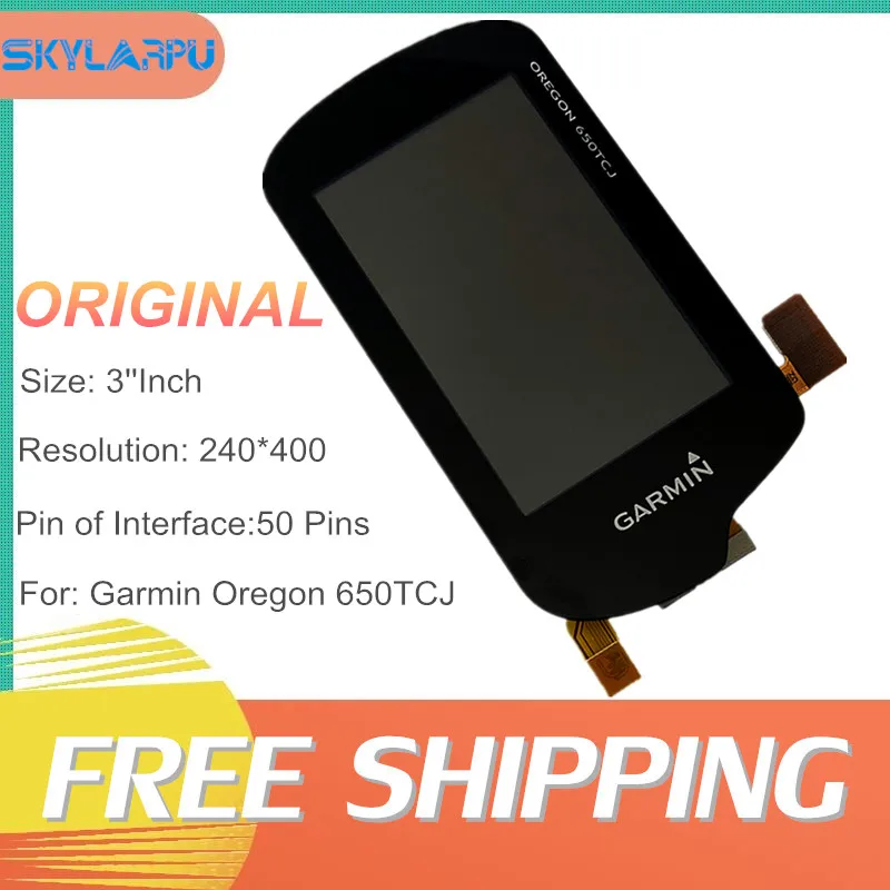 

Original 3''Inch Complete LCD Screen For GARMIN OREGON 650TCJ Handheld GPS Display Touch Screen Digitizer Repair Replacement