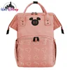 Disney Mickey New Diaper Bag Backpack Cartoon Fashion Pregnant Women's Bag Large Capacity Multifunctional USB Baby Diaper Bag 3