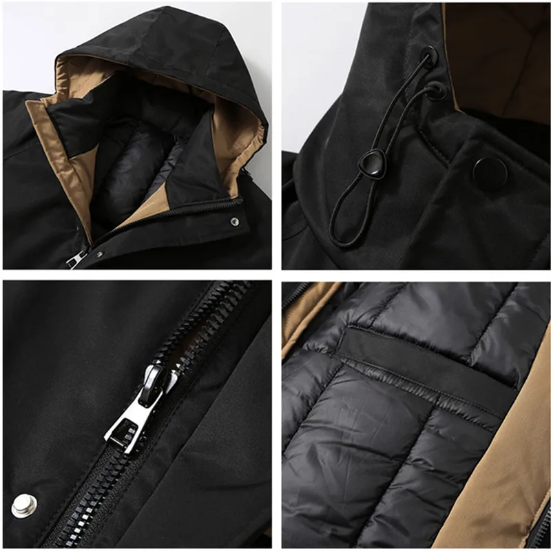 150KG Winter Cargo Coats Men Army Green Outdoor Coldproof