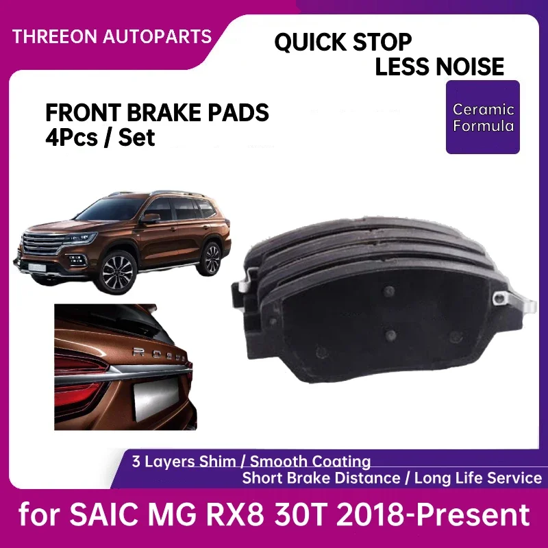 THREEON Front Brake Pads for SAIC MG RX8 30T 2.0-Present 10432218 TO1256-F