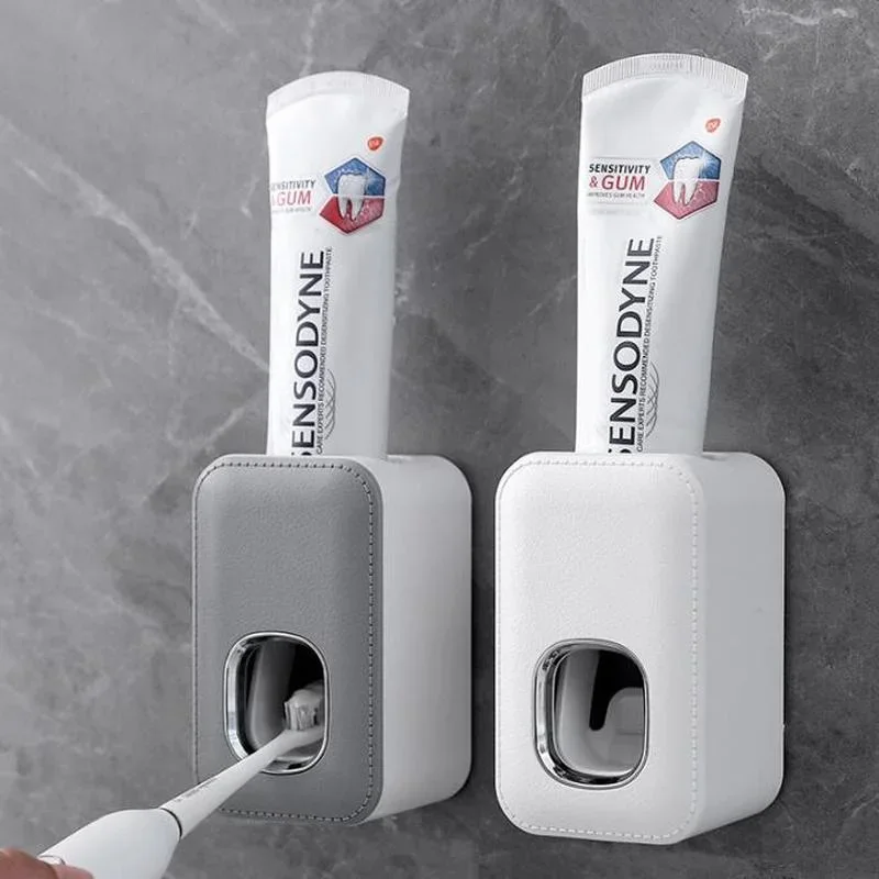 

Wall Mounted Automatic Toothpaste Dispenser Squeezer Bathroom Accessories Toothpaste Holder Rack dispensador pasta distributeur
