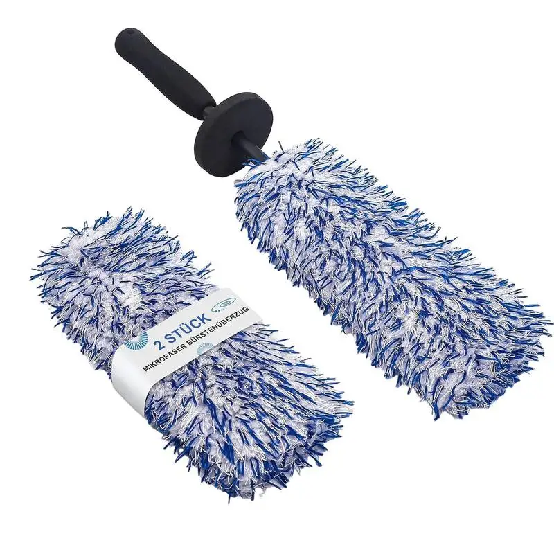 

Car Rim Brush Wheel Rim Brush Car Tire Brush Microfiber Wheel Brushes For Car Rim Cleaning Car Wash Brush With Short Handle