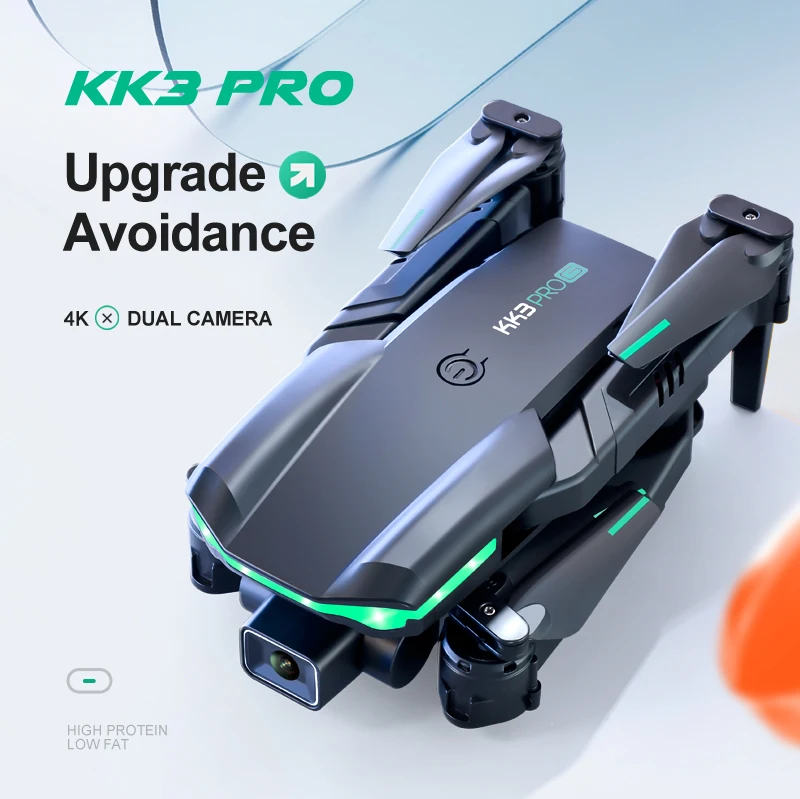 KK3 Pro Mini Drone, kk? pro upgrade avoidance 4k dual camera high protein low