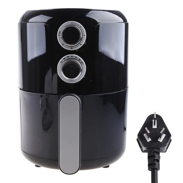 Air Fryer 2L – Small Airfryer 1000W with 30 Minute Timer, 80 - 200°C - Black