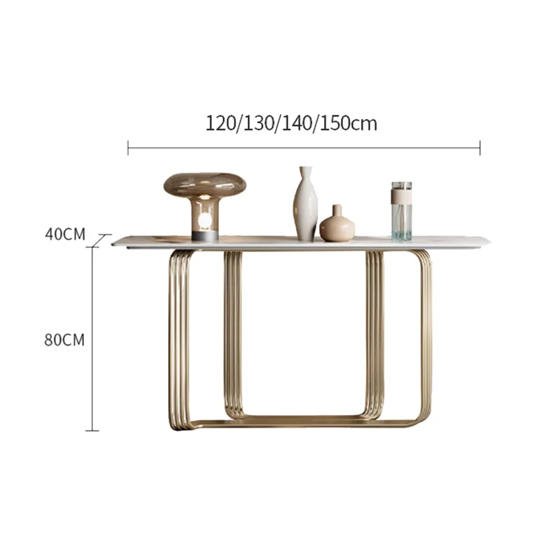 Tavoli Console Unici ed Eleganti, Minimalisti in Stile Italiano, Classici con Piano in Marmo, Mobili Console in Stile Nordico - immagine 2