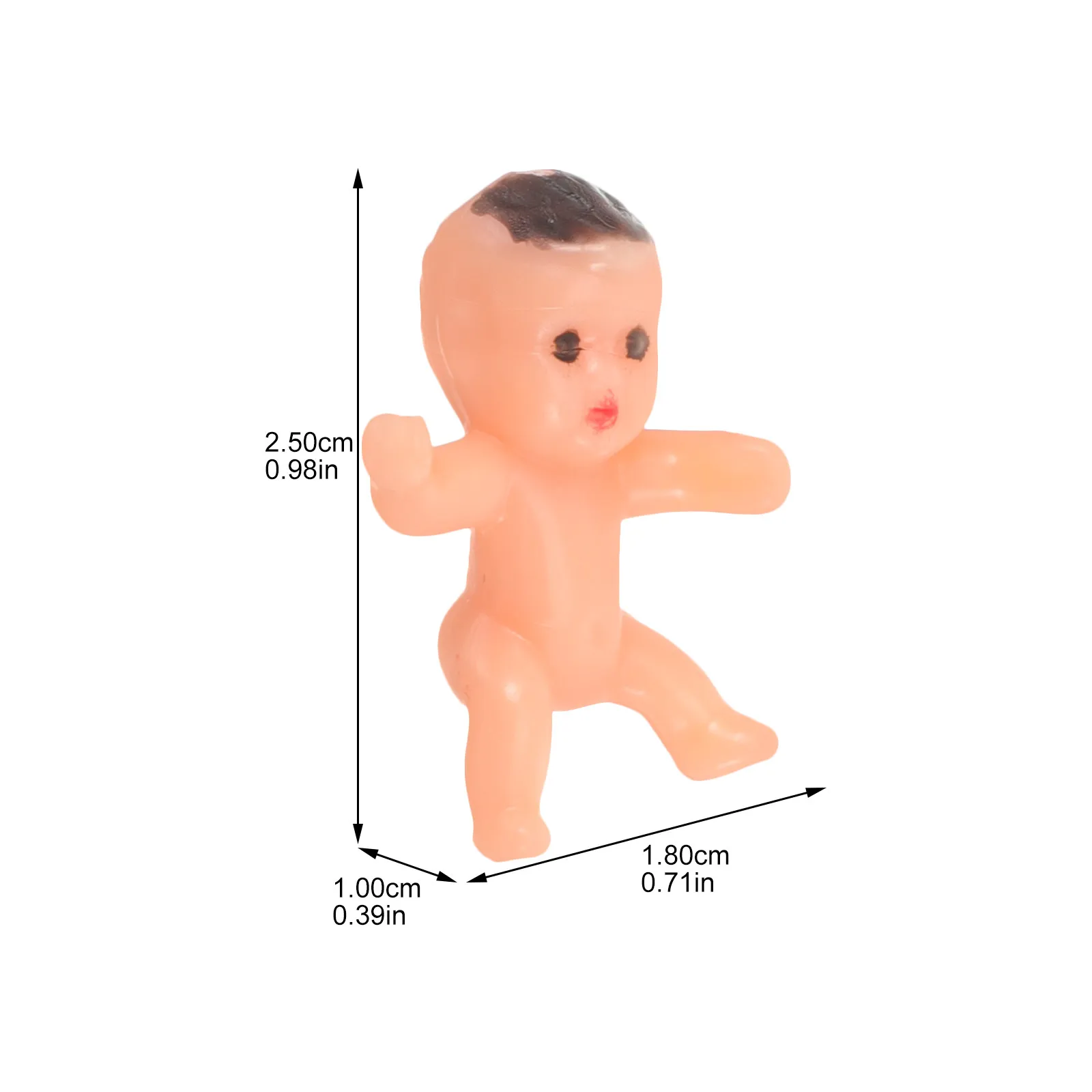 20Pcs 천사 미니 플라스틱 베이비 샤워 장식 케이크 파티 용품 선물 플라스틱 미니