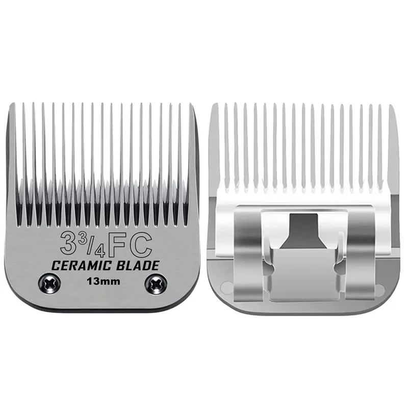3 3/4FC Ceramic Detachable Pet Dog Grooming Clipper Blades Fit For Andis Oster A5 Wahl KM Series 13mm