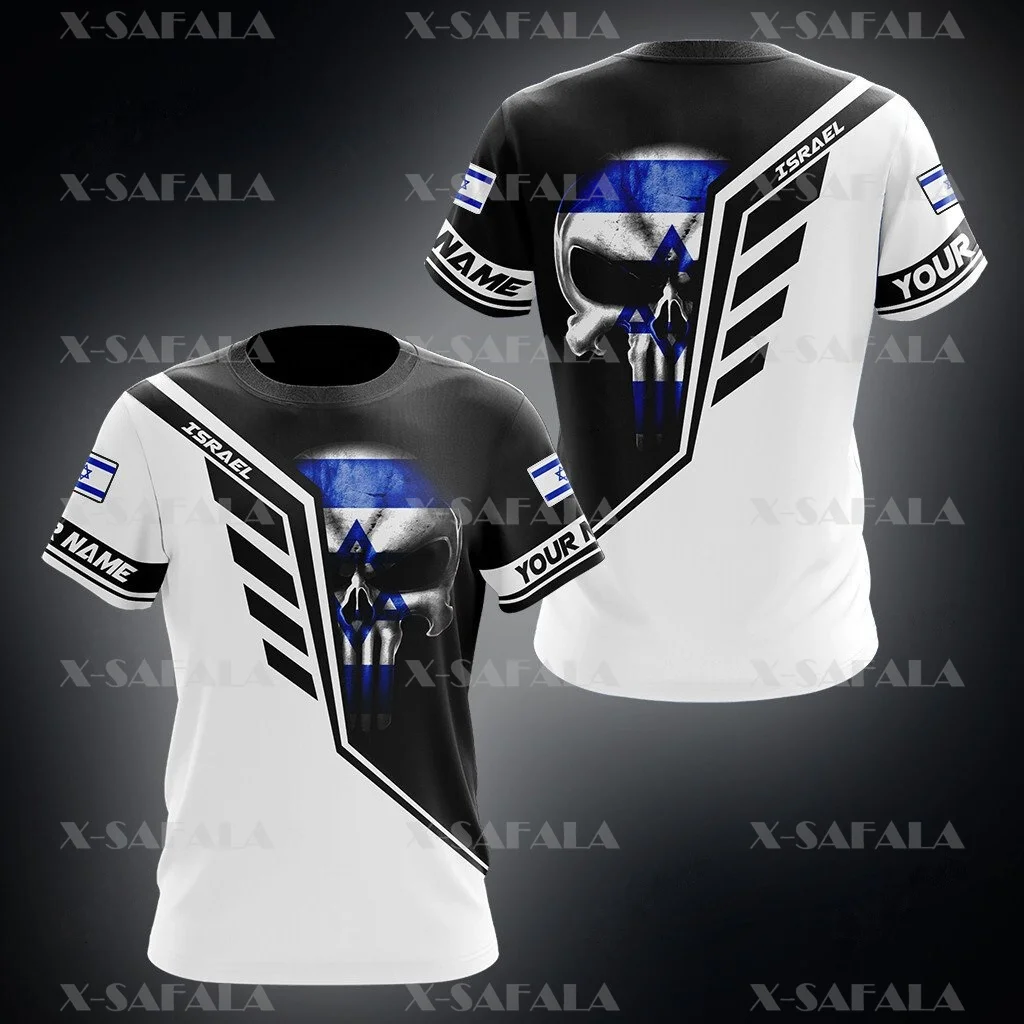 

Футболка женская и мужская с 3D-принтом, PROUD TO BE, с флагом Израиля, с круглым вырезом, повседневная майка, топ, 2