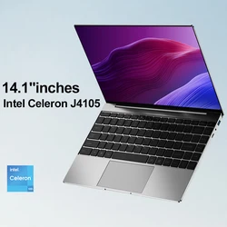 14.1 inch portable laptop Intel Celeron 6GB RAM+1024GB ROM Narrow Bezel Screen PC Windows 11 Office Entertainment Laptop