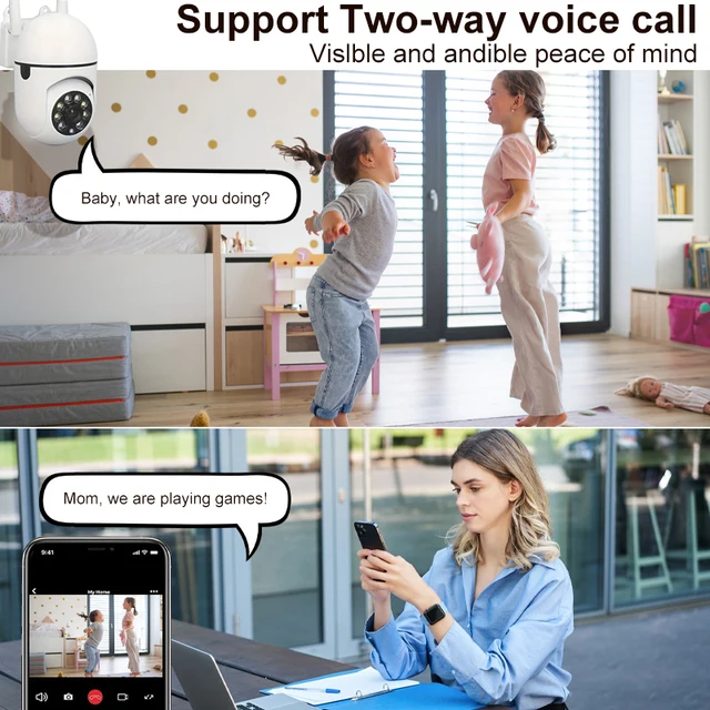 Wifi Camera 1080P HD Speed Dome Auto Tracking Camera Smart Home Outdoor Wireless WIFI Camera Surveillance Night Vision Monitor 5