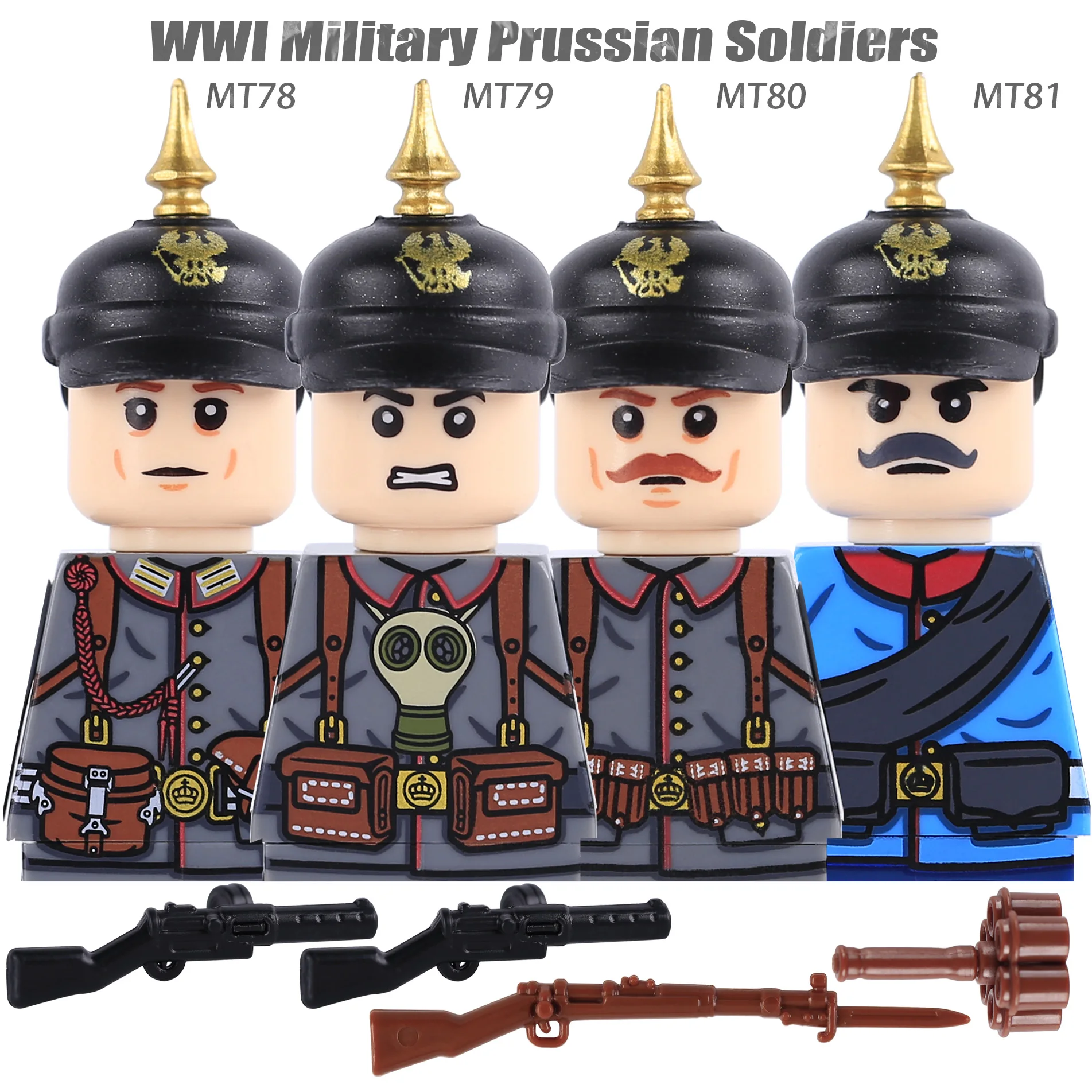 WW2 Winter Soldiers Building Block Set - Military Figures & Weapons Collection