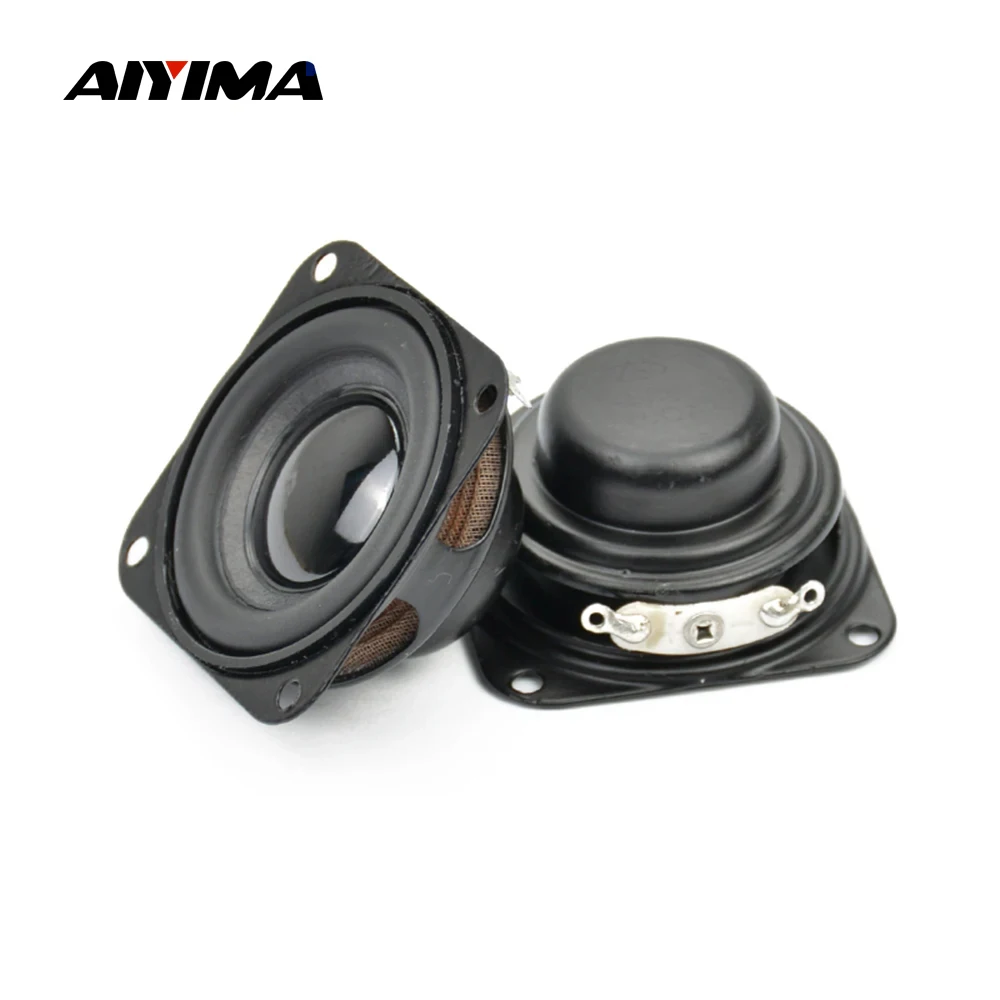 AIYIMA 2Pcs 1.5 Inch Mini Speaker Mini Bluetooth Speaker Audio Speaker Mini Sound Box Bass Speaker 40MM 4 Ohm 3W Neodymium Woofer Multimedia Bass Speakers Amplifier Home Audio Loudspeaker