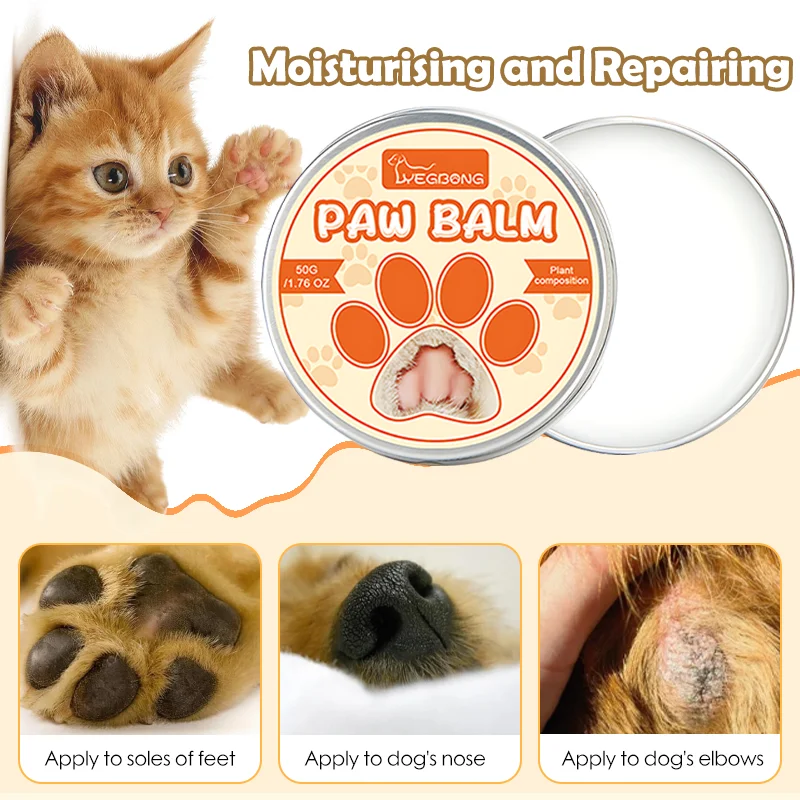 Dog Paw Balm Moisturizing Natural Cream Cat Paw Wax Nose Protector