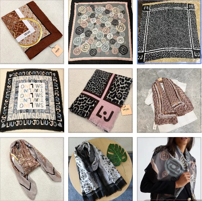 

Foreign trade original single Italian autumn and winter vintage fashion casual light luxury decorative gift shawl scarf