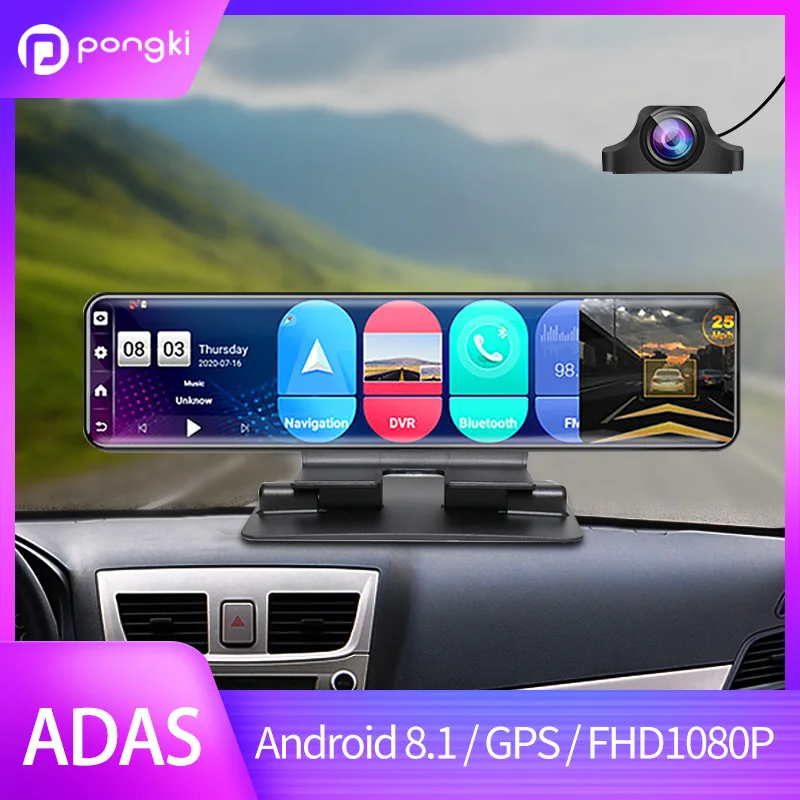 値引き交渉 Pongki D90 Dashcam Front And Rear Android 12 Inch Car Rearview Mirror Auto Recorder 4g 32g Gps Dash Cam Dvr Super Night Vision 直販限定 Elcielogirasoria Com