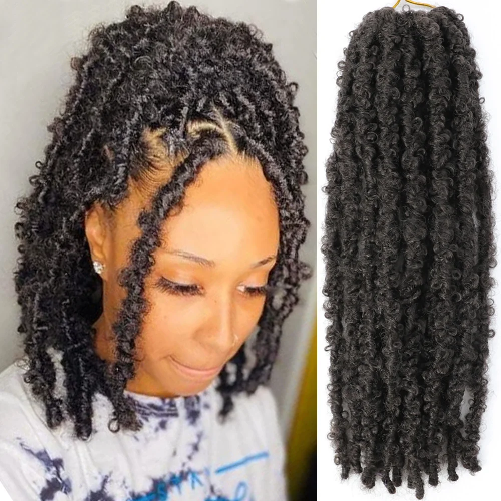 

Butterfly Locks Crochet Braiding Hair Dreadlocks meche cheveux a tresser Faux Locs Crochet Hair Extensions for Women Braids Hair