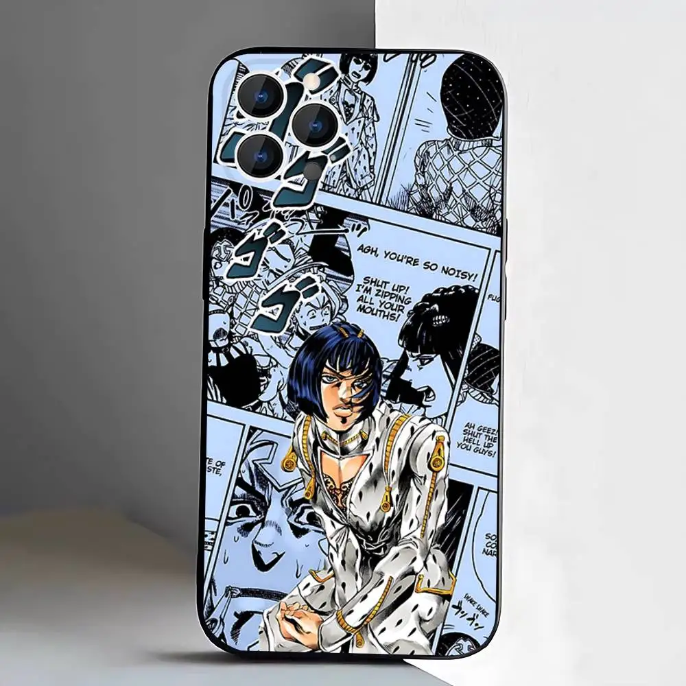 Bucciarati JoJo's Bizarre Adventure Black Soft Phone Case