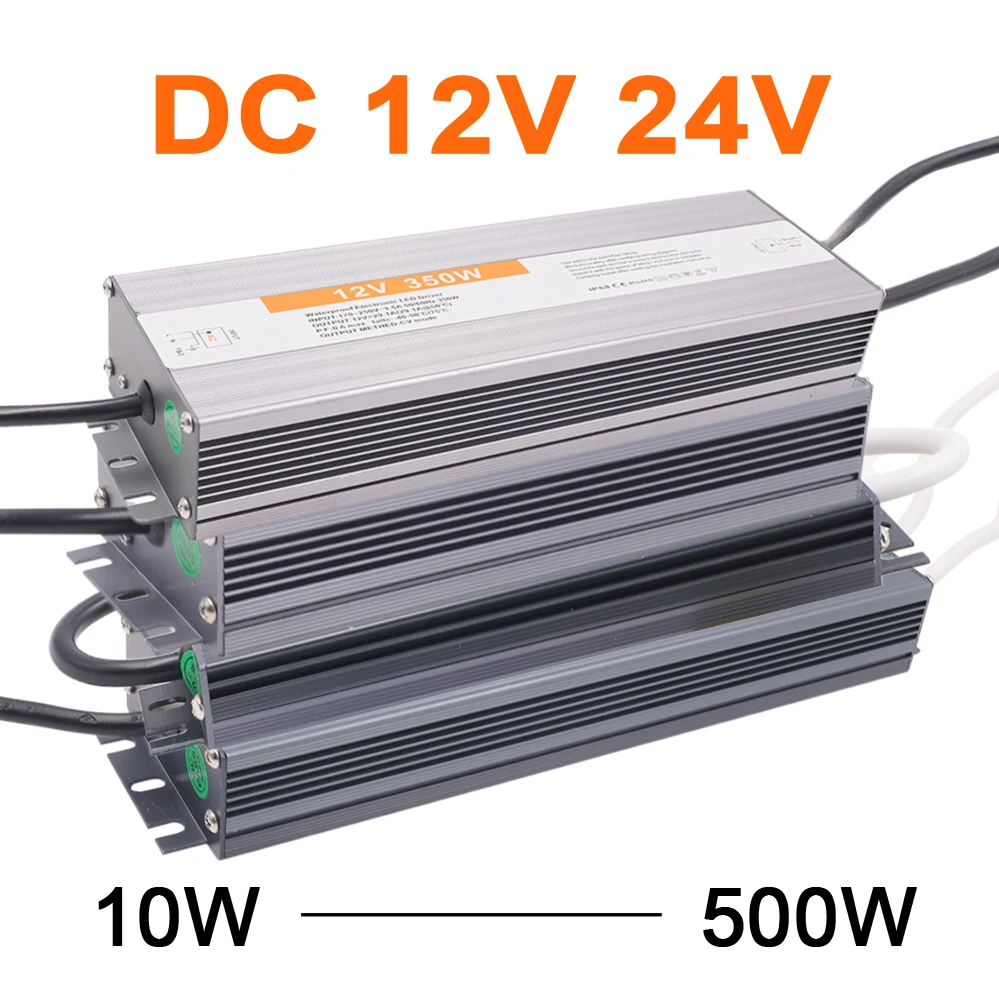 Trasformatori Di Alimentazione Ac Dc 12V 24 V 12 24 V Volt Ip67 Ip68 Driver 24 V Impermeabile Per Esterni Da 220V A 12V 10W 60W 100W 200W 500W