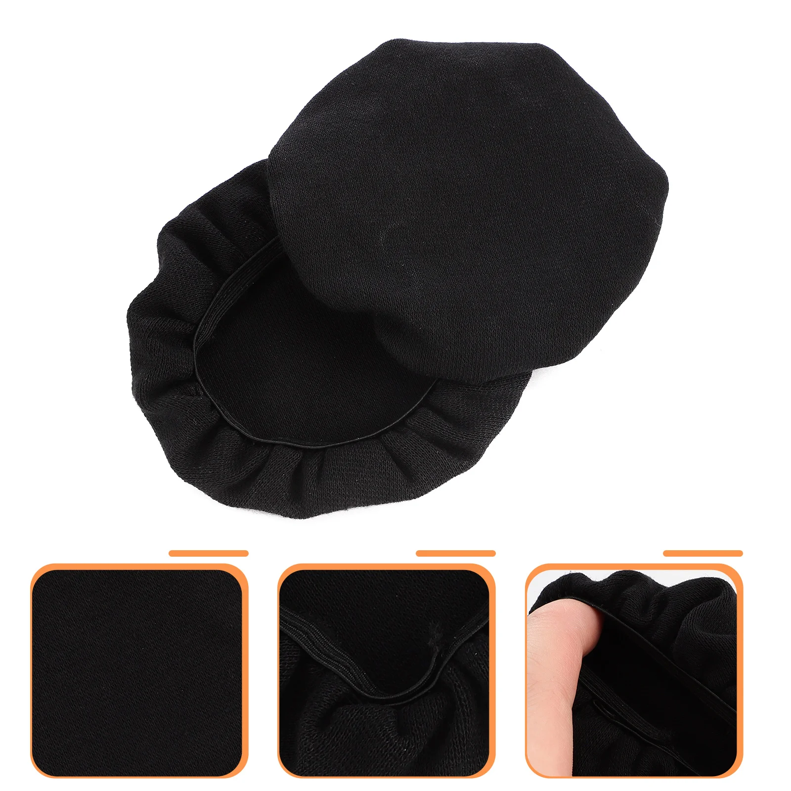 

4Pcs Stretchable Sanitary Earcup Protectors Cotton Headset Ear Cushions (Small)