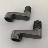 2 ชิ้นสีดําน้ํามัน Rubbed ทองเหลืองห้องน้ํา Fitting Claw เท้าอ่างอาบน้ําก๊อกน้ําปรับ Swing แขนติดผนังความกว้าง Swing แขน Nba180 1
