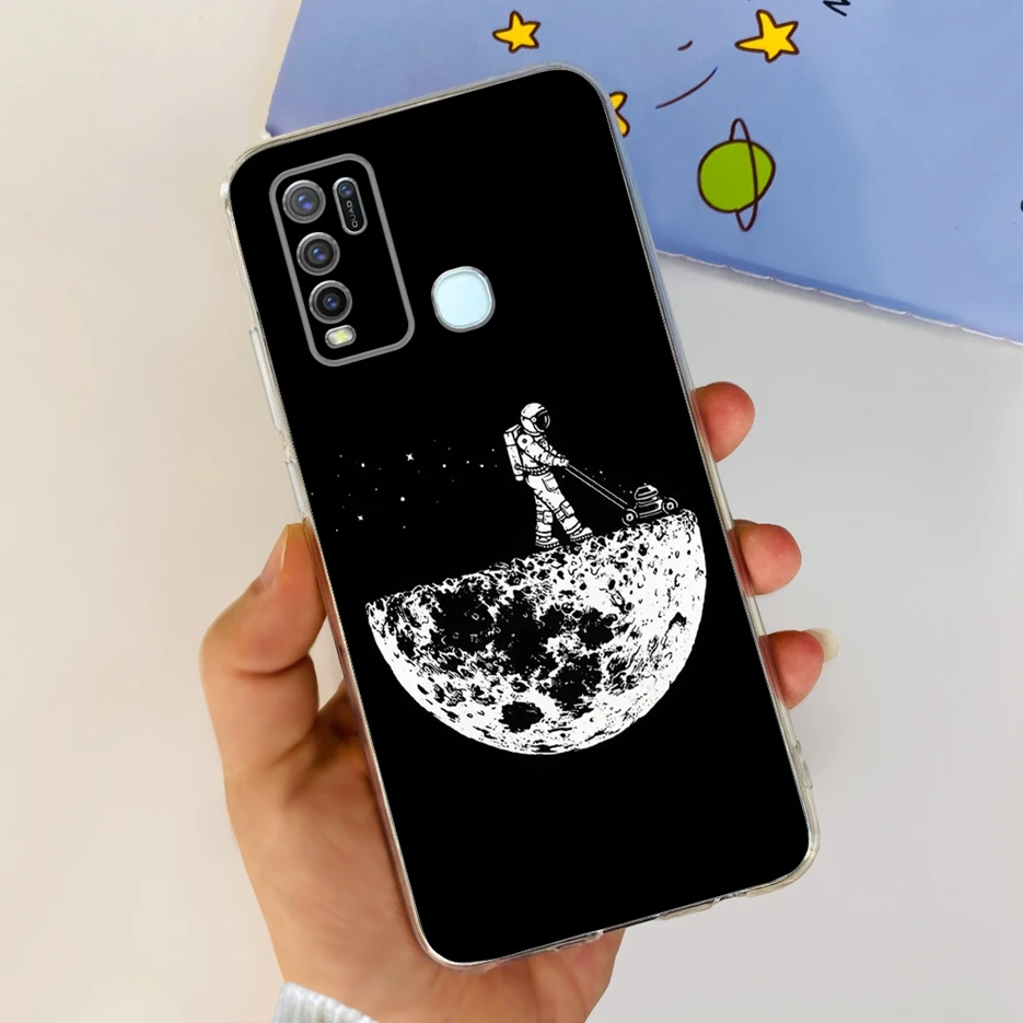 Fashionable Painted Clear Silicone Soft TPU Phone Case Cover