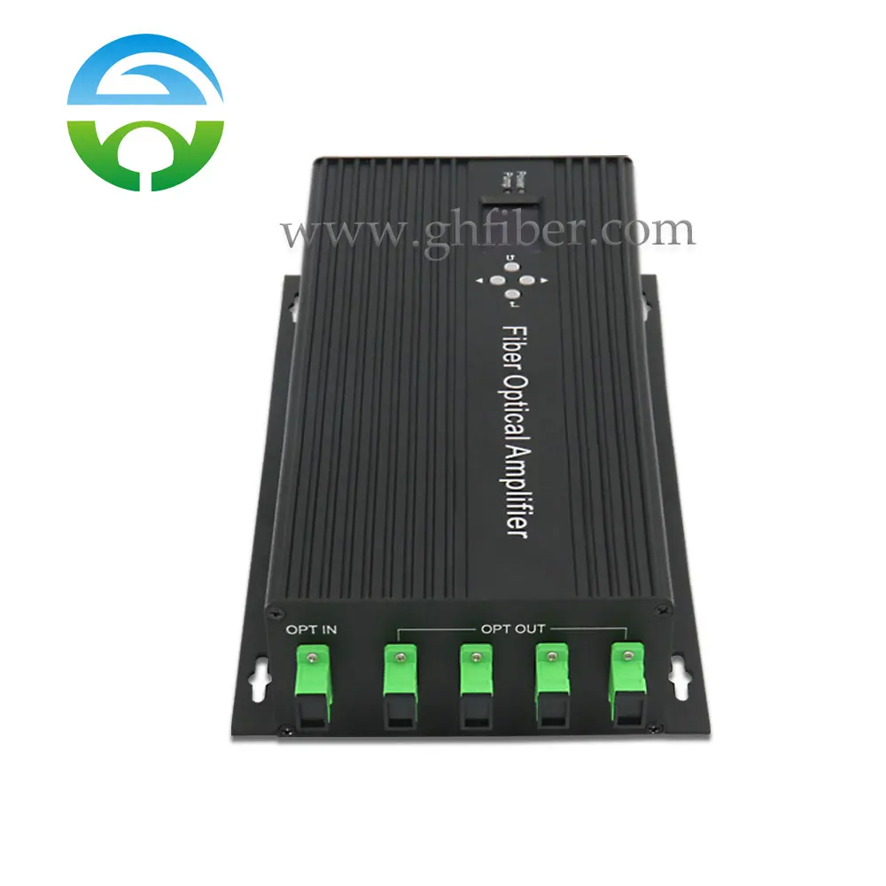 1550nm Mini Optical Amplifier 4 Port EDFA SC/APC Fiber Port