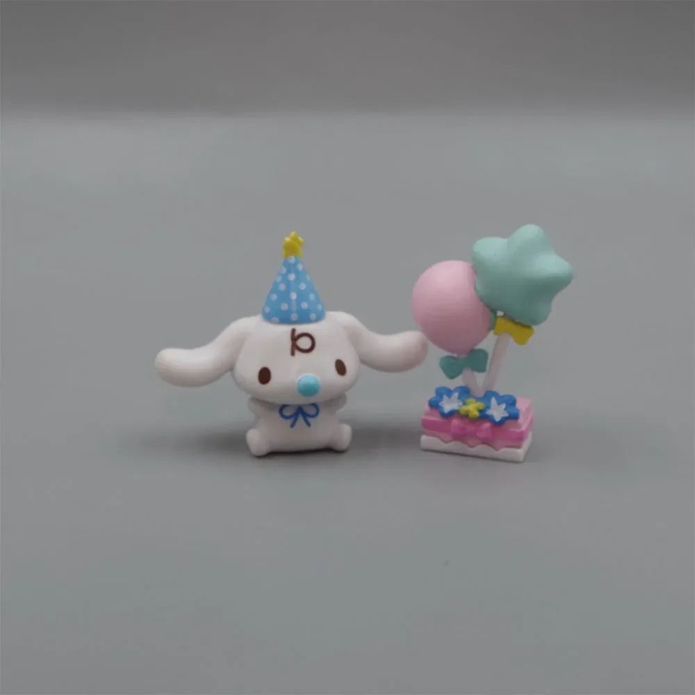 Sanrio Cinnamoroll 생일 케이크 장식 Sanrio Anime Figure Kawaii 장난감 생일 파티 어린이 소녀 소년 크리스마스 선물