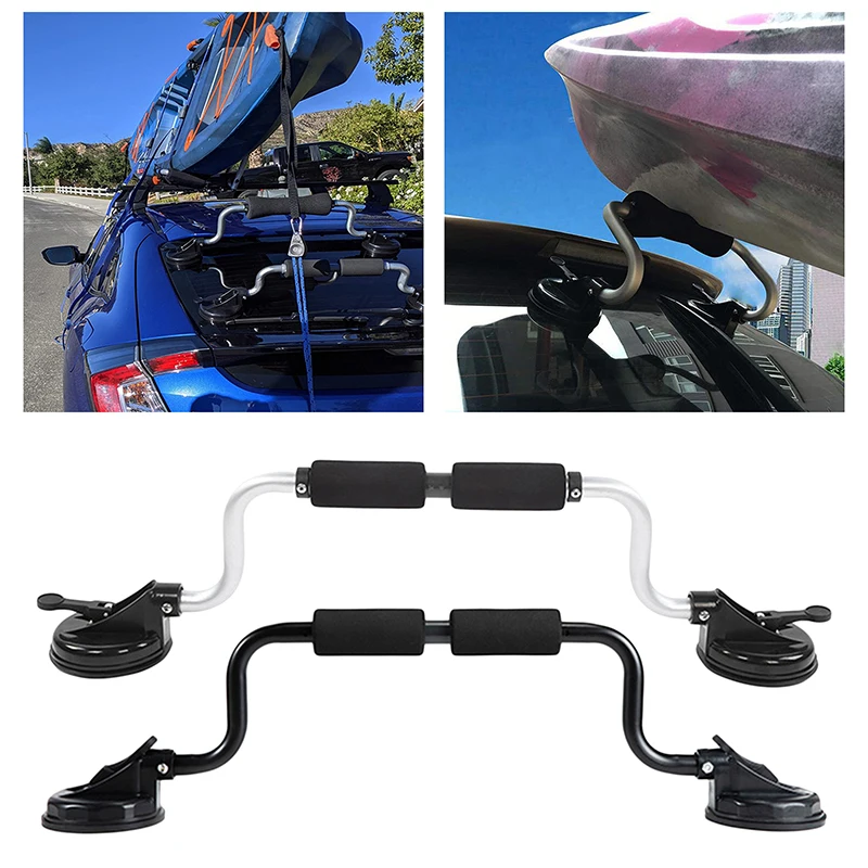 

30" Kayak Suction Cup Holder, Canoe Load Assist Rack for Mounting Kayaks and Canoes to Car Roof, Boat Roller for Travel