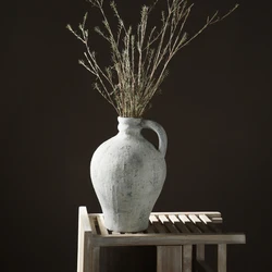 Stoneware Ceramic Vase Nordic Wedding Decoration Desktop Art Flower Vase For Decor Home Decorative Vase Desktop