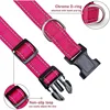 1PC Reflective Dog Collar with Buckle Adjustable Safety Nylon Collars for Small Medium Large Dogs 3