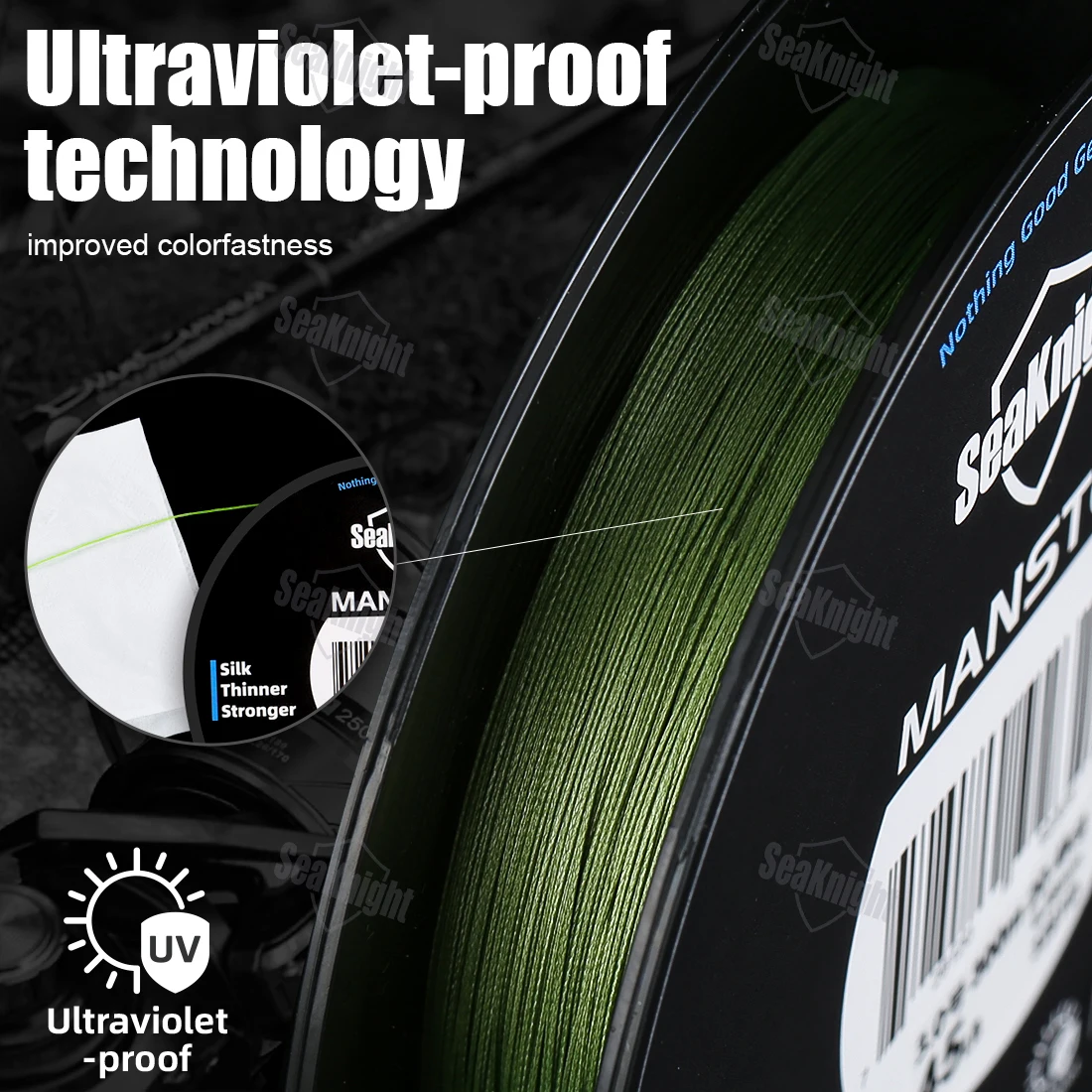 SeaKnight Brand X9 Fishing Line 500M 300M 150M Thin and Strong 9 Strands PE Braided Line Water based dyeing technology Saltwater 4