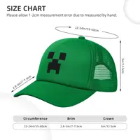 Adult Creepers Big Face Videogame  Trucker Cap Mesh Baseball Cap Polyester Hat Sun Hat Adjustable Racing Cap Summer 6