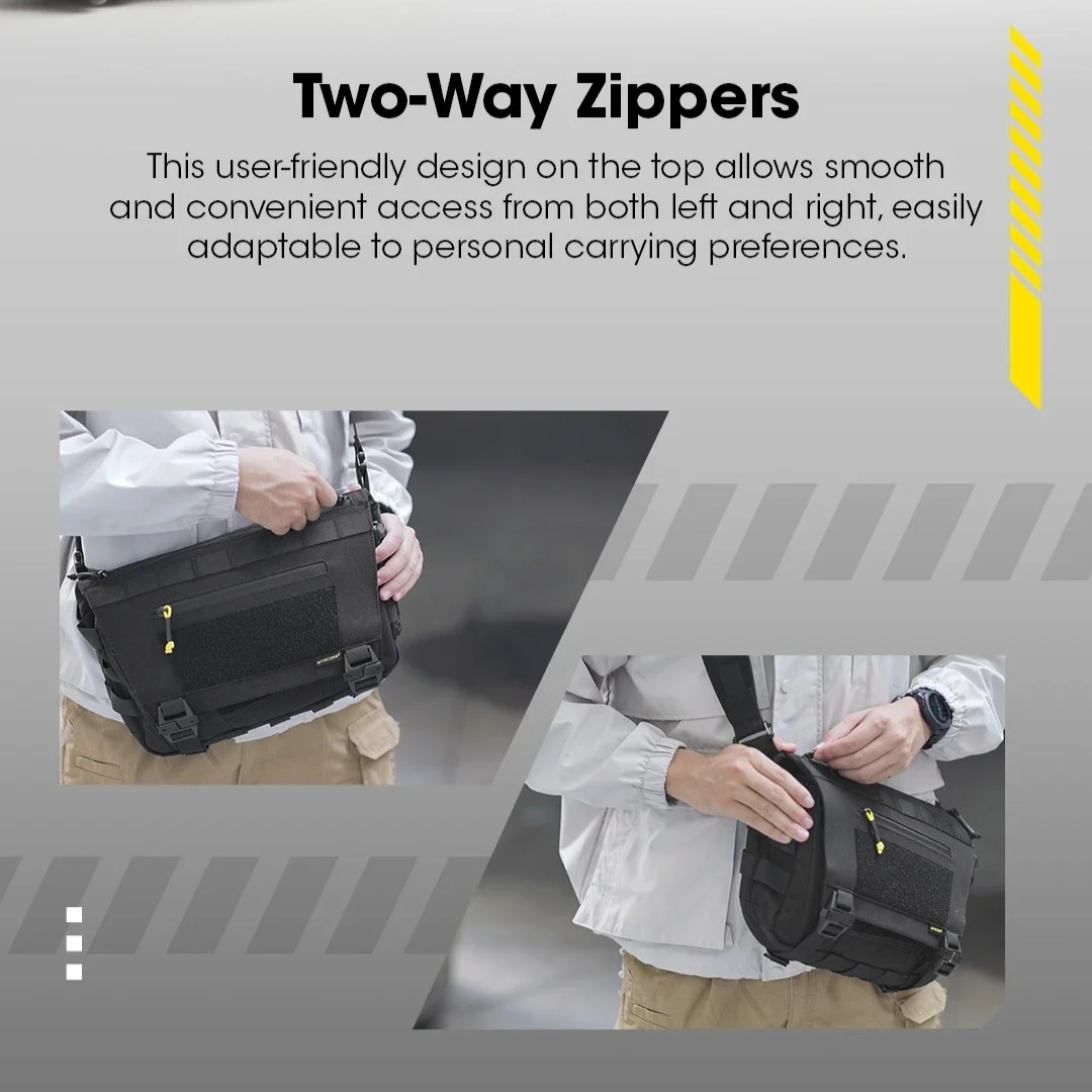 NITECORE SLB06 Messenger Bag Crossbody Bag Black Sling Bag