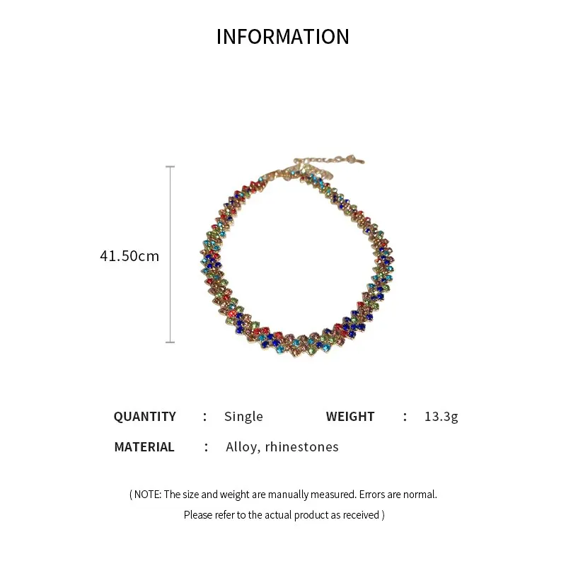 Tessa Luxury Shiny Full Rhinestone Choker Necklace 6