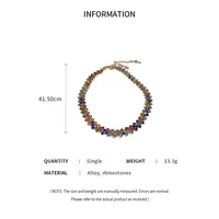 Tessa Luxury Shiny Full Rhinestone Choker Necklace 6