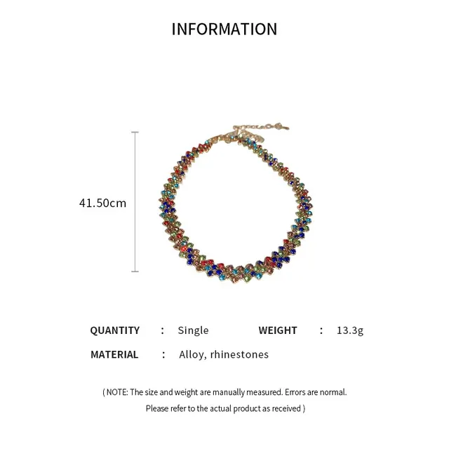 Tessa Luxury Shiny Full Rhinestone Choker Necklace 6