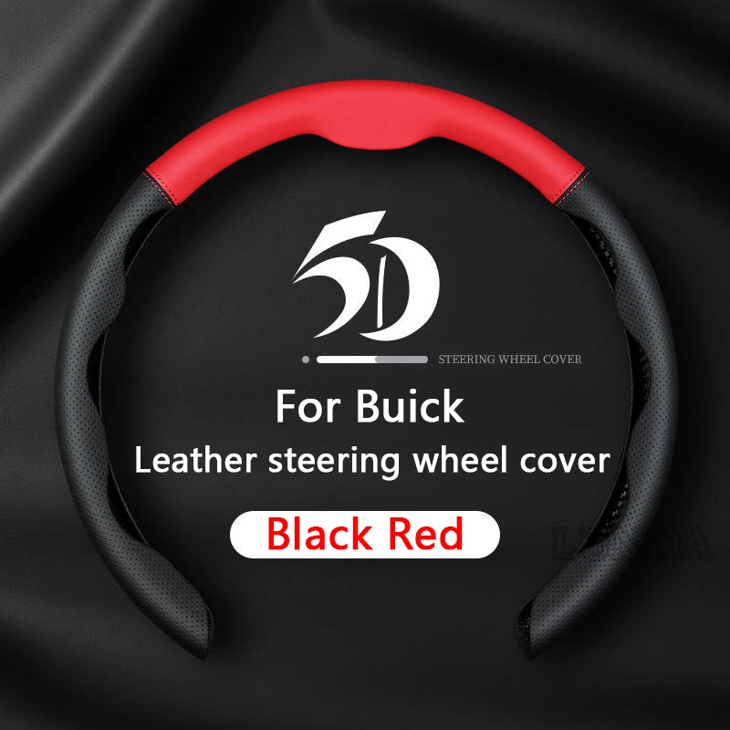 

Car Steering Wheel Cover Real Leather For Buick Regal GT XT Excelle ENCORE ENVISION Vervno GS GL6 Steering Wheel Non-slip Coves